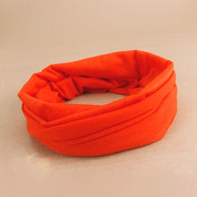 Load image into Gallery viewer, Cotton Stretch Tube Headband - Orange