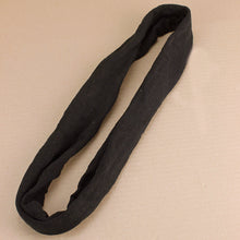 Load image into Gallery viewer, Double-Wrap Nepalese 100% Cotton Headband Black