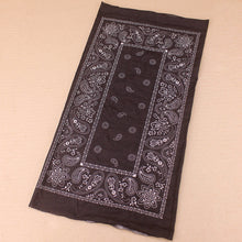Load image into Gallery viewer, Wide Tube Bandana Headband - Black Paisley