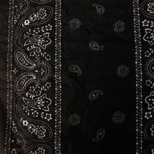 Load image into Gallery viewer, Wide Tube Bandana Headband - Black Paisley