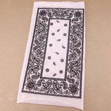 Load image into Gallery viewer, Wide Tube Bandana Headband - White Paisley