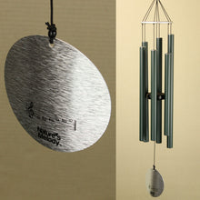 Load image into Gallery viewer, Nature's Melody Harmonically Tuned Wind Chime Forest Green Metal
