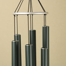 Load image into Gallery viewer, Nature's Melody Harmonically Tuned Wind Chime Forest Green Metal
