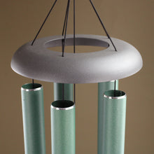 Load image into Gallery viewer, Nature's Melody Extra Large Musically Tuned Wind Chime - Green Metal
