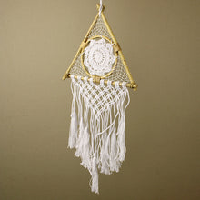 Load image into Gallery viewer, White Triangle Macrame Dreamcatcher
