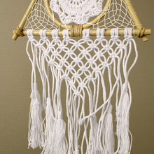 Load image into Gallery viewer, White Triangle Macrame Dreamcatcher
