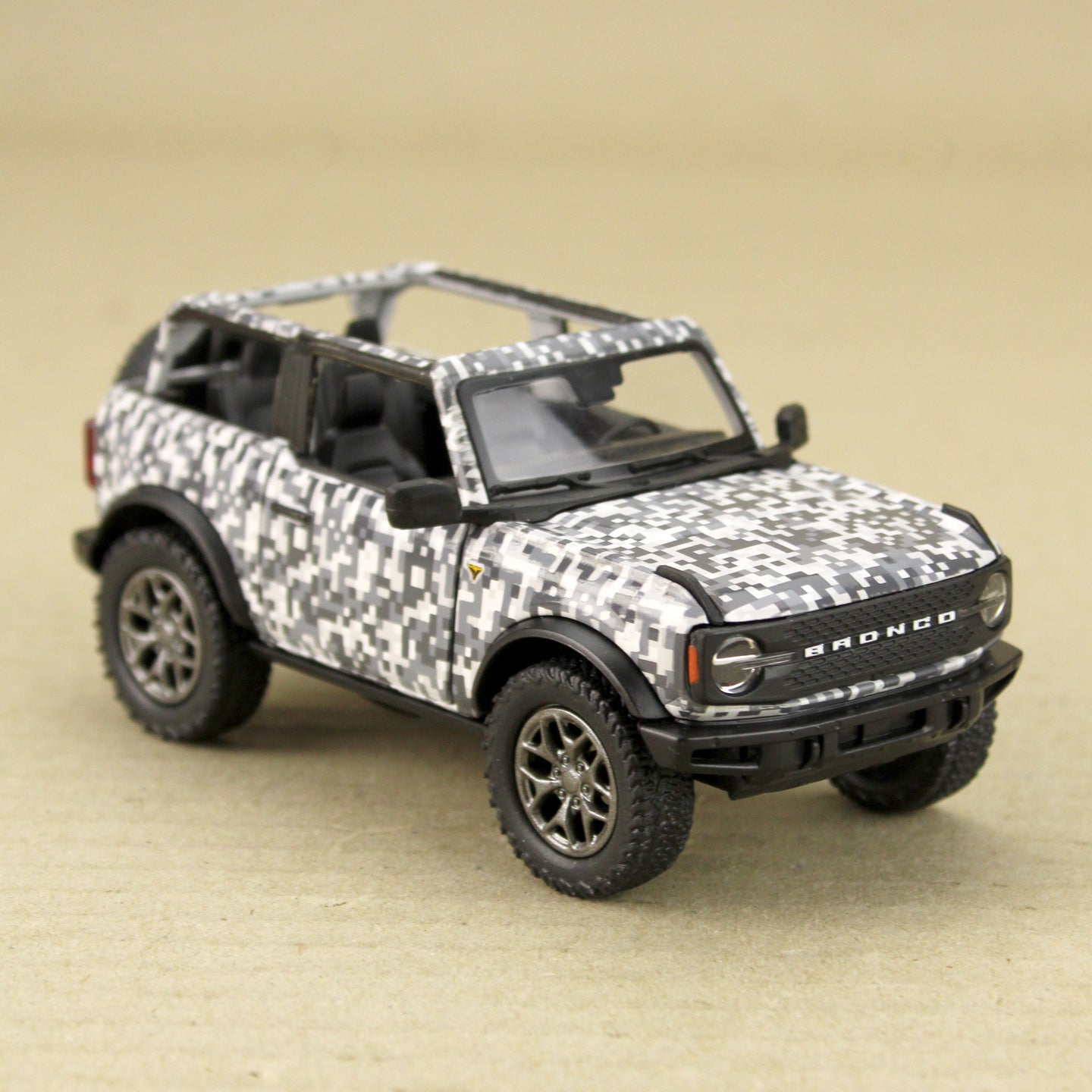 2022 Ford Bronco White and Black Camo Edition