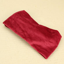 Load image into Gallery viewer, Velvet Twist Headband - Red Maroon
