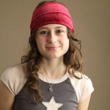 Load image into Gallery viewer, Velvet Twist Headband - Red Maroon
