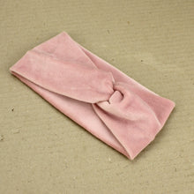Load image into Gallery viewer, Velvet Twist Headband - Pale Pink
