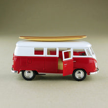 Load image into Gallery viewer, 1962 Volkswagen Microbus Kombi w Surfboard - Red
