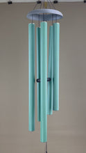 Load and play video in Gallery viewer, Nature's Melody Extra Large Musically Tuned Wind Chime - Green Metal
