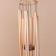 Load image into Gallery viewer, Nature's Melody Large Tuned Metal Wind Chime - Rose Gold
