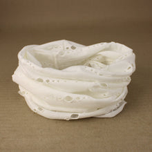 Load image into Gallery viewer, Extra-Wide Cotton Tube Durag Headband - White
