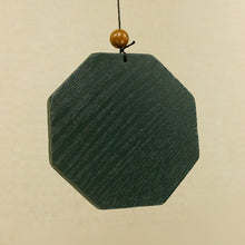 Load image into Gallery viewer, Green Octagonal Wind Chime - Metal and Wood
