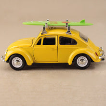 Load image into Gallery viewer, 1967 Volkswagen Classic Beetle - Yellow w Green Surfboard
