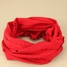 Load image into Gallery viewer, Extra-Wide Cotton Tube Durag Headband - Red
