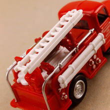 Load image into Gallery viewer, Classic Emergency Fire Engine Model Truck Silver Trim
