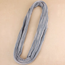 Load image into Gallery viewer, Double-Wrap Nepalese Headband - Grey Blue &amp; White
