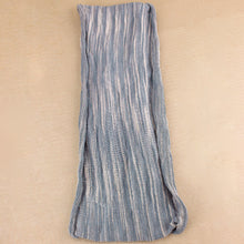 Load image into Gallery viewer, Double-Wrap Nepalese Headband - Grey Blue &amp; White
