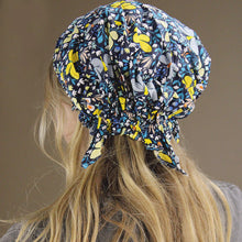 Load image into Gallery viewer, Dark Blue Butterfly Print - Bandana Cap
