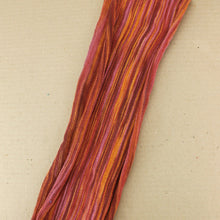 Load image into Gallery viewer, Double-Wrap Nepalese Headband - Red and Orange Tones Stripe
