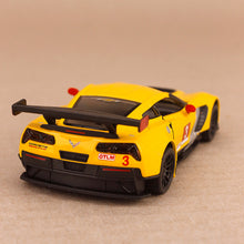 Load image into Gallery viewer, Model Car Chevrolet Corvette C7-R Yellow
