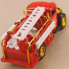 Load image into Gallery viewer, Classic Emergency Fire Engine Model Truck Gold Trim
