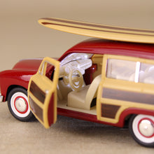 Load image into Gallery viewer, 1949 Ford Woody Wagon with Surfboard Red
