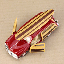Load image into Gallery viewer, 1949 Ford Woody Wagon with Surfboard Red
