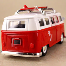 Load image into Gallery viewer, 1962 Samba Volkswagen Microbus T1 - Red w Surfboard
