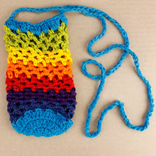Load image into Gallery viewer, Cotton Crochet Water Shoulder Bag Rainbow
