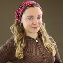 Load image into Gallery viewer, Headband Wrap Crimson Stripe
