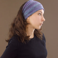 Load image into Gallery viewer, Wide Nepalese Headband -Blue, Purple &amp; White
