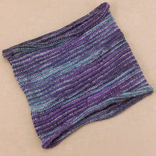 Load image into Gallery viewer, Wide Nepalese Headband -Blue, Purple &amp; White
