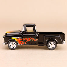 Load image into Gallery viewer, 1955 Chevrolet Stepside Pick-Up with Flames - Black

