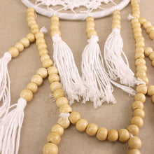 Load image into Gallery viewer, White Crochet and Mala Bead Dreamcatcher
