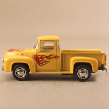 Load image into Gallery viewer, 1956 Ford F-100 Pickup Ute - Yellow w Red Flames
