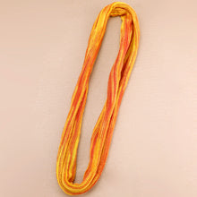 Load image into Gallery viewer, Headband Yellow Orange Nepalese Double Wrap Long

