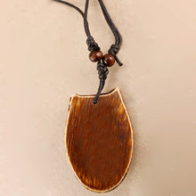 Load image into Gallery viewer, Wolf - Bone/Wood Resin Necklace
