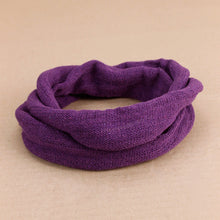 Load image into Gallery viewer, Double-Wrap Nepalese 100% Cotton Headband Purple
