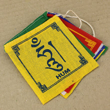 Load image into Gallery viewer, Prayer Flags - Miniature Om Mani Hum
