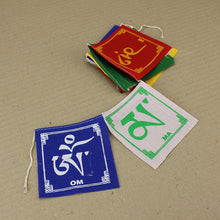 Load image into Gallery viewer, Prayer Flags - Miniature Om Mani Hum
