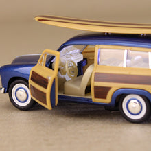 Load image into Gallery viewer, 1949 Ford Woody Wagon with Surfboard Metallic Blue
