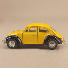 Load image into Gallery viewer, Model Car 1967 Volkswagen Classic Black Fender Yellow

