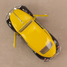 Load image into Gallery viewer, Model Car 1967 Volkswagen Classic Black Fender Yellow

