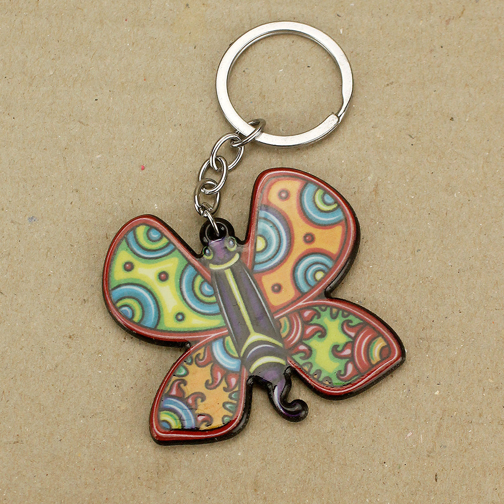 Colurful Butterfly Keyring