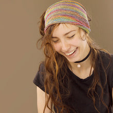 Load image into Gallery viewer, Extra Wide Rainbow Stripe Headband
