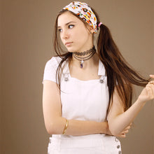 Load image into Gallery viewer, Floral Vintage Headband Durag - White
