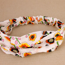 Load image into Gallery viewer, Floral Vintage Headband Durag - White

